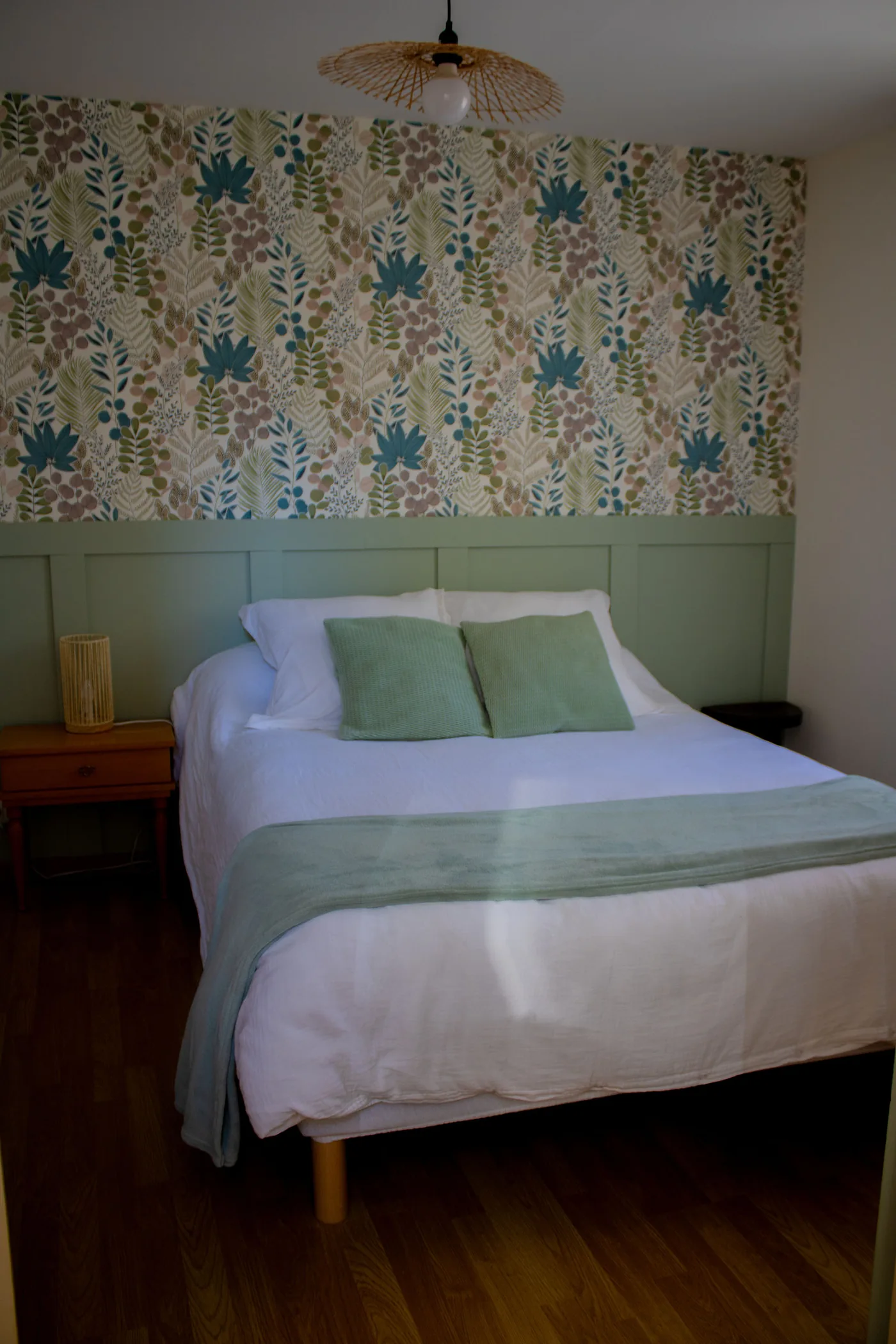 Chambre verte du gîte Maison Côté Halle