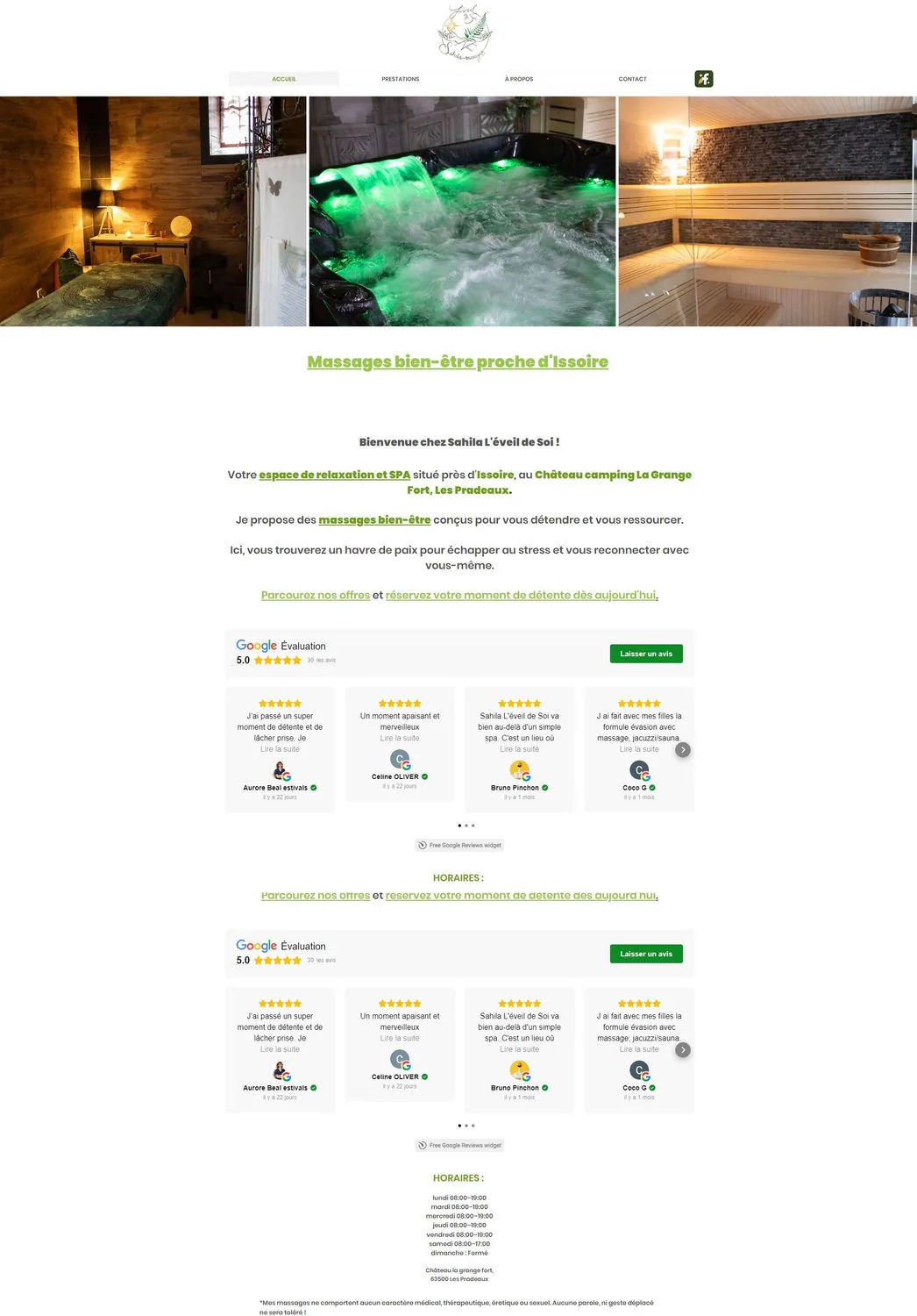 Sahila — site internet