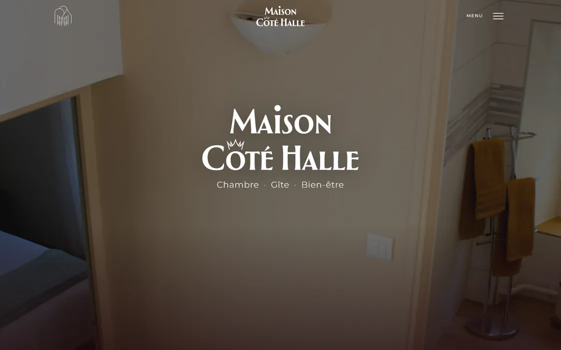 Site internet créé pour Maison Côté Halle